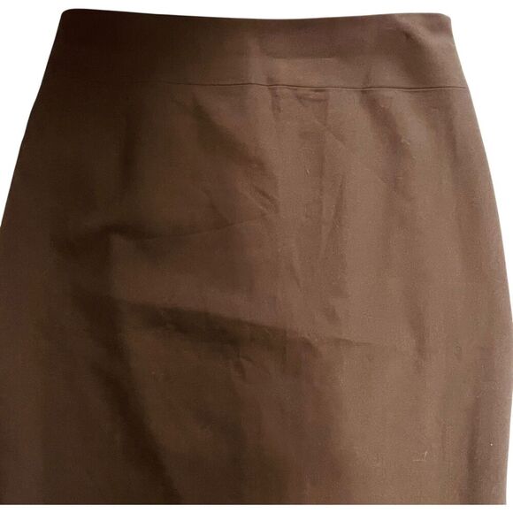 Express | Khaki Olive High-Waisted Pencil Skirt Career Workwear Size 12 | NWT - Picture 2 of 10